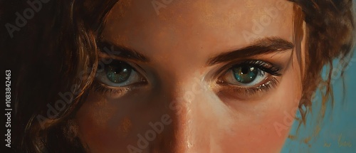 Produce a frontal view portrait of a soulmate in a traditional oil painting style Capture their essence using warm and soothing tones