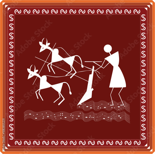 Indian Tribal Art Warli Painting	
