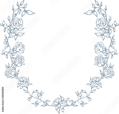 Chinoiseries Rustic Roses arrangement