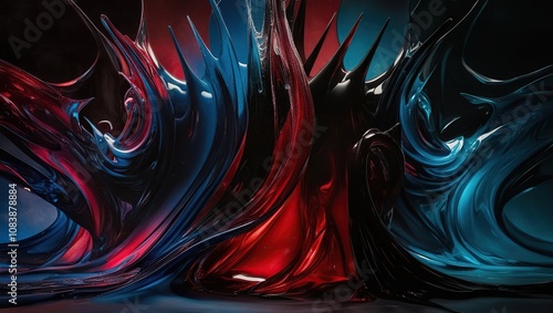 abstract background with waves