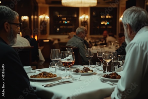 Wallpaper Mural Elegant Dining Experience at a Fine Restaurant With a Festive Atmosphere in the Evening Torontodigital.ca