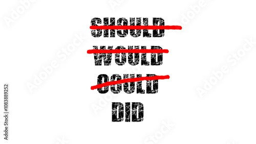motivational quote for job should could would did