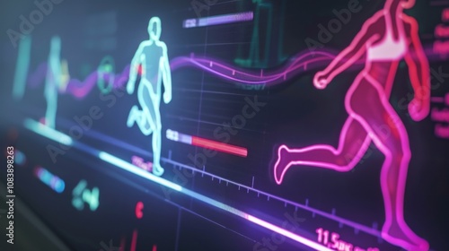 Metabolic rate graph showing individual's energy expenditure over time, essential for understanding health and fitness trends.