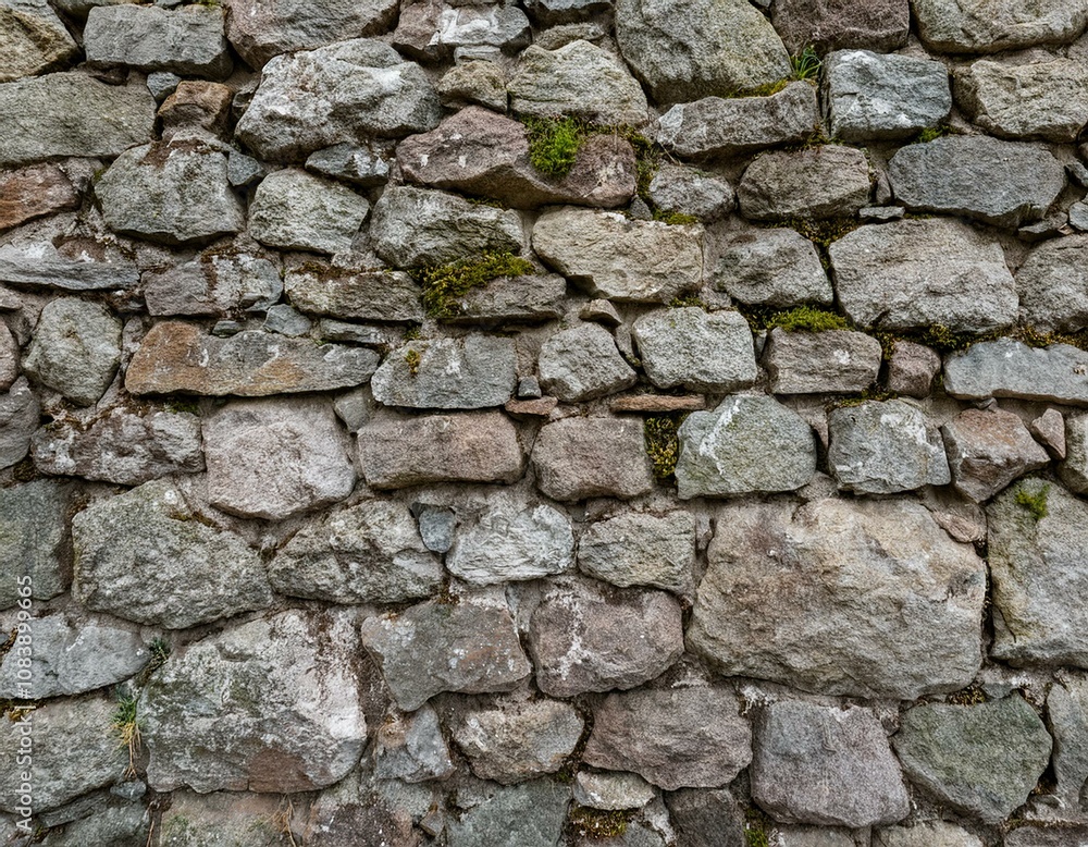 Obraz premium Aged Stone Wall Texture
