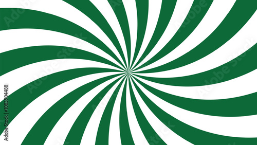 abstract green background, green and white swirl background, Vector illustration for swirl design, swirling radial pattern background.