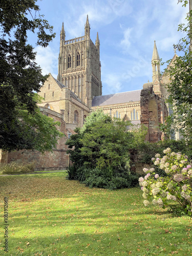 A view of Worcester Cathedral