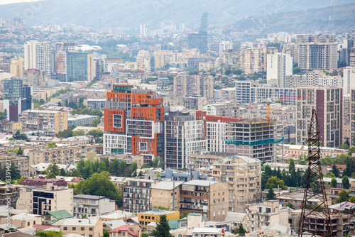 Beautiful view of Tbilisi, Saburtalo and Vake districts photo