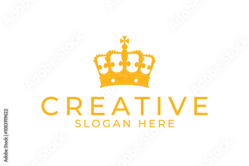 creative crown minimal logo photo