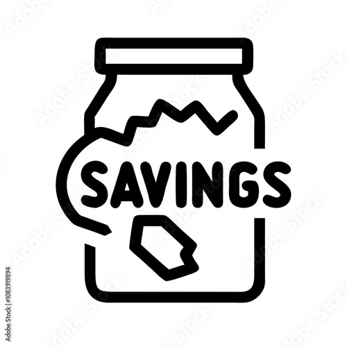 Saving money investing for the future Economic risk Pictogram 