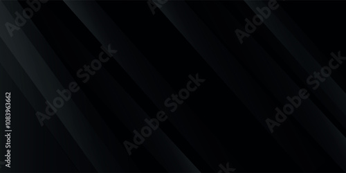 Black abstract background. Elegant dark diagonal shape elements.