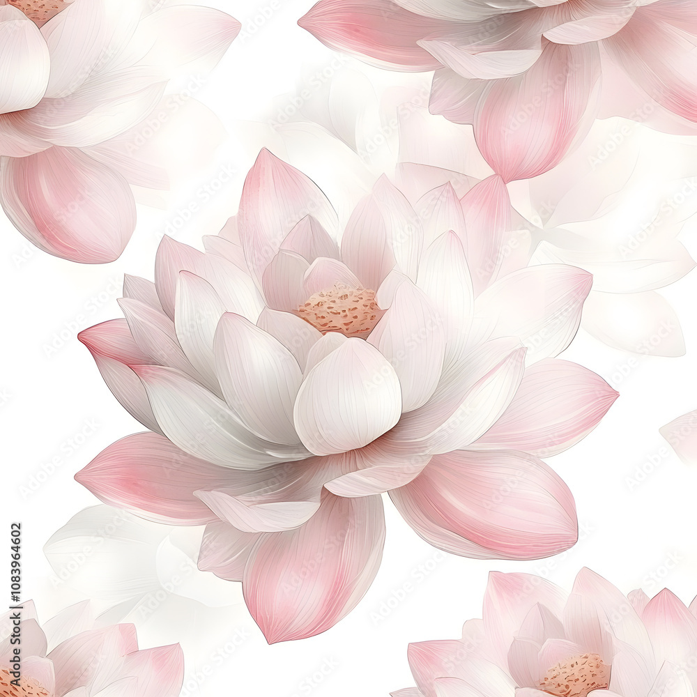 Fototapeta premium modern 2D doodle cartoon flower concept with open space for text, featuring whimsical floral and leafy elements on crisp white backgrounds.