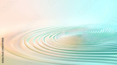 Security risks cybersecurity surveillance. A serene, abstract design showcasing concentric ripples in soft pastel colors, evoking calmness and tranquility.