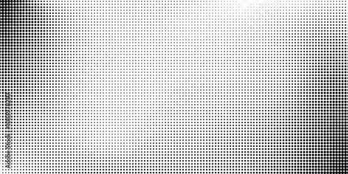 Halftone backdrop with noise effect. Dotted gradient, smooth dots spraying and halftones dot background horizontal geometric pattern. Pop art vector background.EP10