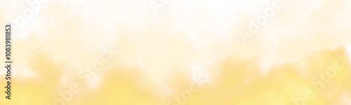 Fantastic yellow smoke. Magic smoke. Smog cloud on podium or stage. Fog vapor over ground or water surface, magic haze. PNG.
