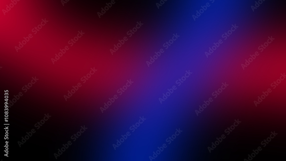 Fototapeta premium Blue and Red Gradient with Black background