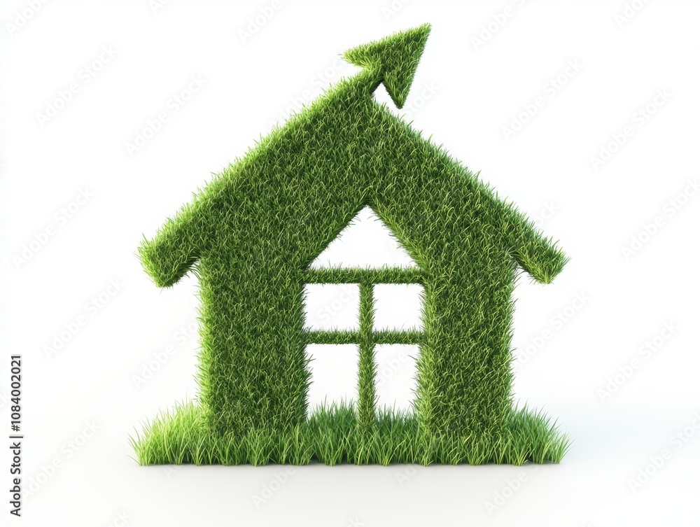 Fototapeta premium Green Home Symbol.