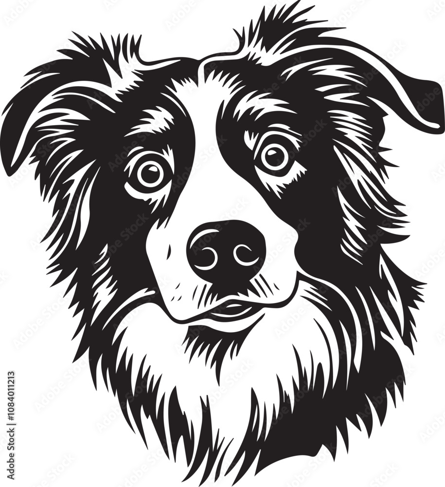 Fototapeta premium portrait of an australian shepherd dog
