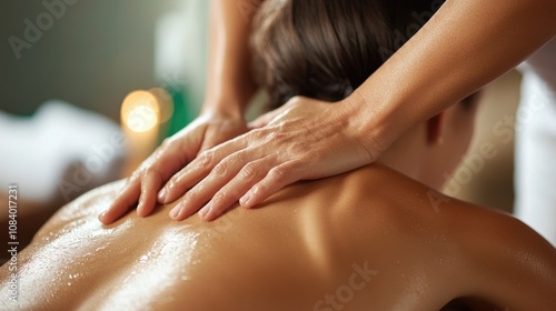 Wallpaper Mural Relaxing Spa Massage Session with Skilled Therapist Offering Rejuvenating Treatment for Stress Relief and Muscle Tension Relief in a Serene Environment Torontodigital.ca