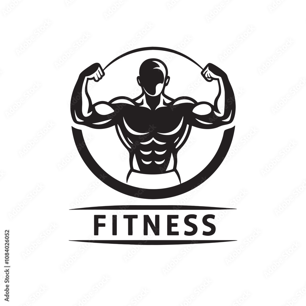 Fototapeta premium Set of Fitness Center Logo . Sport and fitness logo Design . Gym Logo Icon Design Vector Stock, Fitness Idea logo design inspiration
