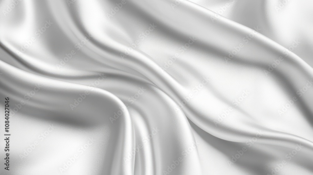 Fototapeta premium White Silk Fabric Texture
