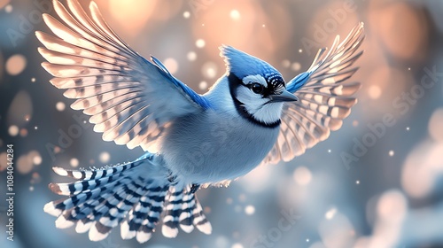 Blue jay bird flying nature scenery wallpaper images photo