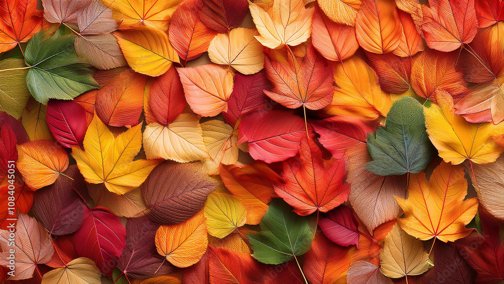 Fototapeta premium Colourful Autumn leaves background