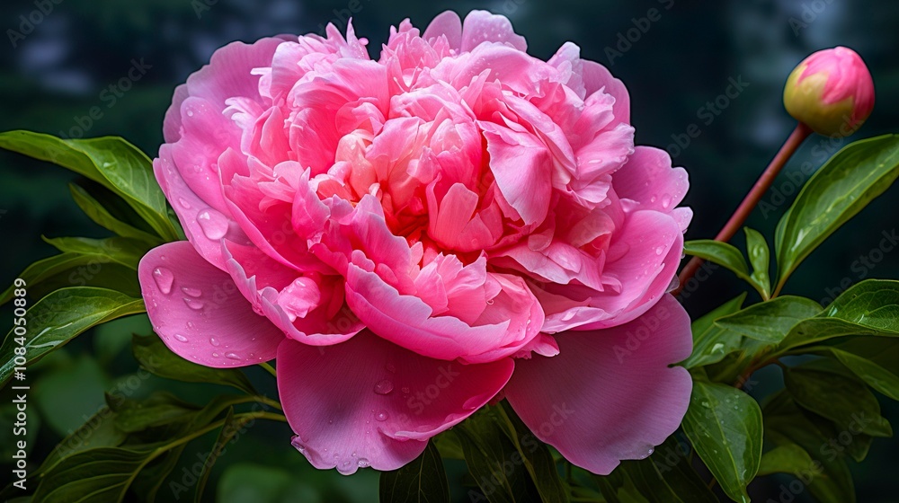Obraz premium A photo of a peony in full bloom