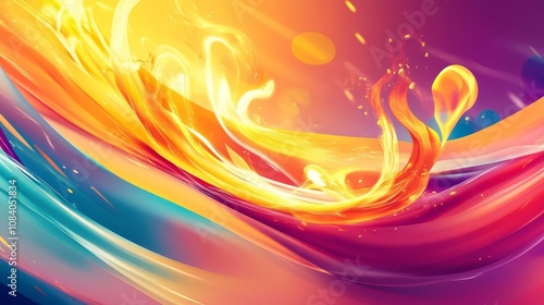 Mesmerizing Abstract Art: A Symphony of Color and Fluid Motion