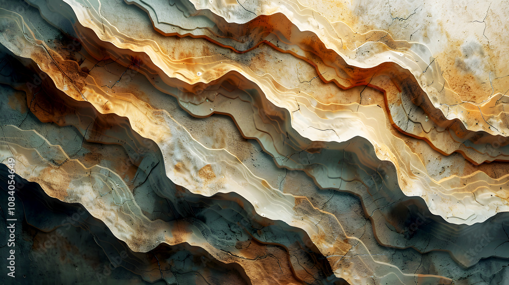 Obraz premium Abstract Textured Design with Earthy Tones