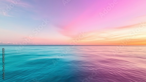 A sunset over the ocean, with vibrant hues of orange, pink, and purple painting the sky, creating a breathtaking and romantic atmosphere.