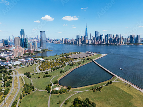 Fotografija Lower Manhattan cityscape from Jersey liberty park