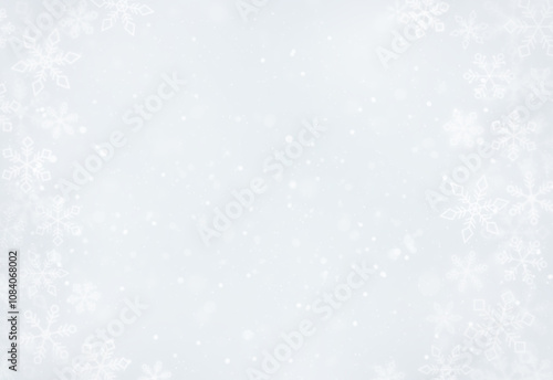 Abstract silver snow winter background