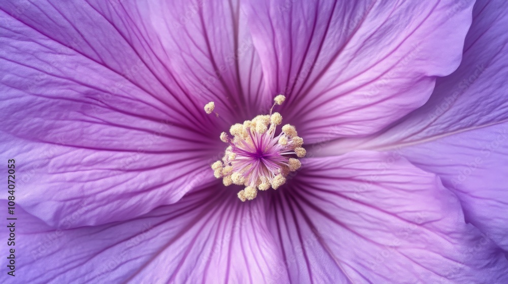 Obraz premium Purple Flower Petals Close Up: Delicate Floral Macro Photography