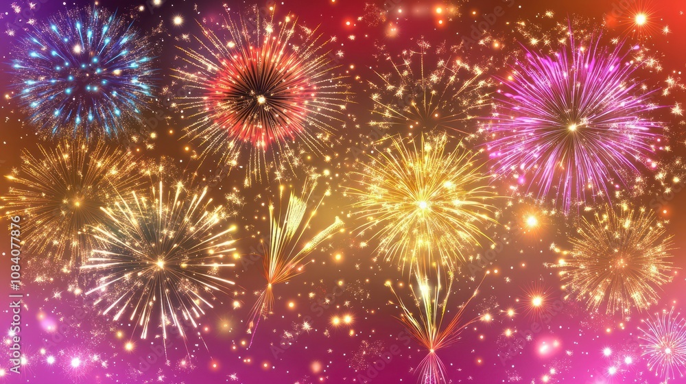 Fototapeta premium fireworks in the sky