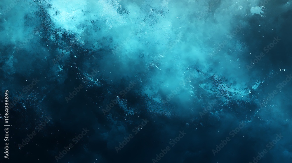 Obraz premium Abstract teal watercolor background, Abstract water color marble texture background