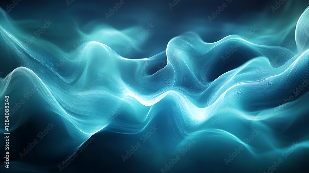 Fototapeta premium Abstract background with dark blue and turquoise