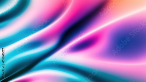 Wallpaper Mural Abstract fluid shapes, vibrant neon colors, smooth gradients, wavy patterns, liquid textures, psychedelic swirls, blurred edges, iridescent glow, dynamic composition, surreal atmosphere, digital art,  Torontodigital.ca