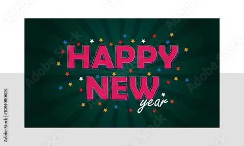 2025 new year text effect Happy New Year 2025