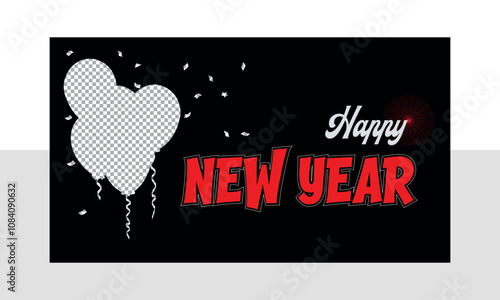 2025 new year text effect Happy New Year 2025