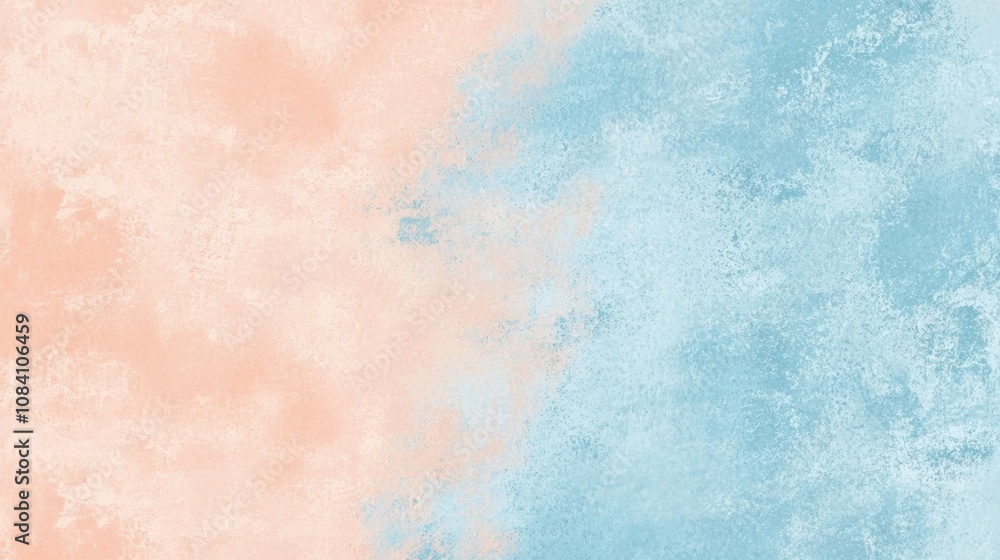 Obraz premium Pastel pink and blue grunge textured background creating a soft and dreamy atmosphere, perfect for various design projects