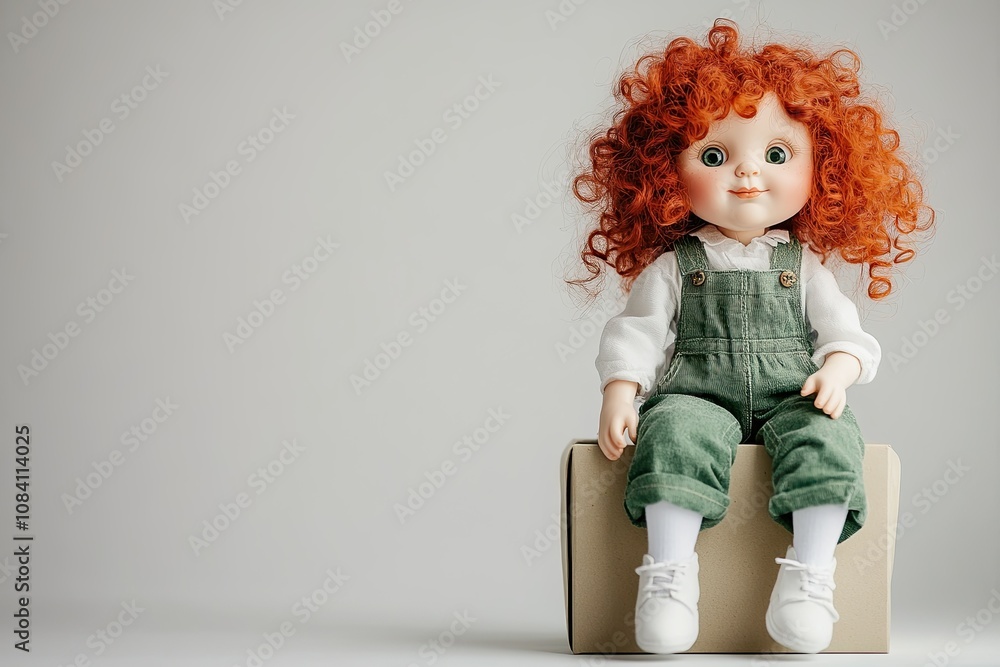 Fototapeta premium A colorful doll with soft colors