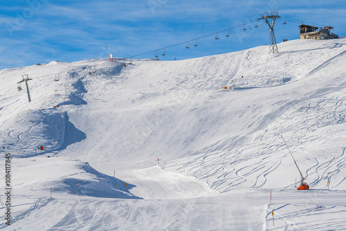 The ski resort Hochpustertal in Sillian at the austrian-italian borders.  photo