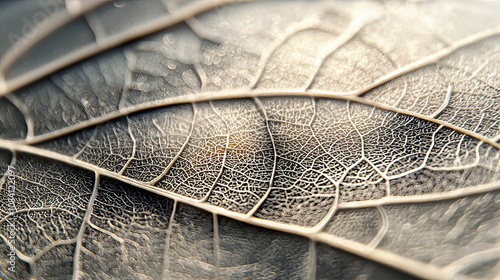 Close-up of an artificial leaf technology showing intricate designs for optimal sunlight capture  photo