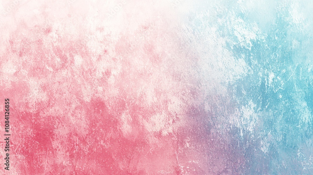 Fototapeta premium Pink and blue grunge wall background creates a beautiful textured effect, perfect for adding depth and visual interest to any design project