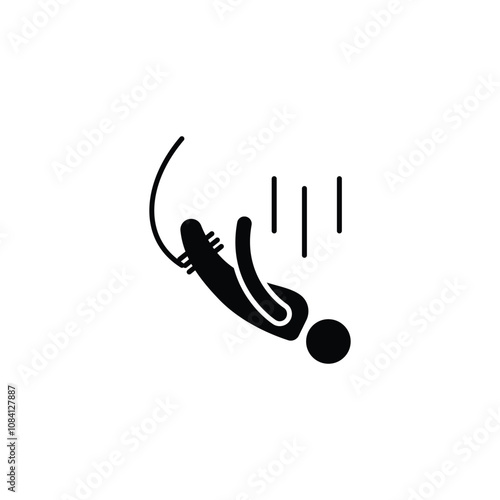 bungee icon or logo design isolated sign symbol vector illustration - high quality line style vector icon suitable for designers, web developers, displays and websites