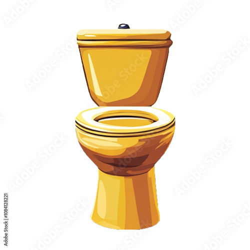 Gold toilet