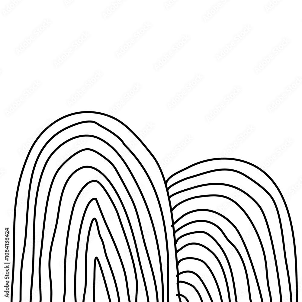 Obraz premium abstract art landscape mountain