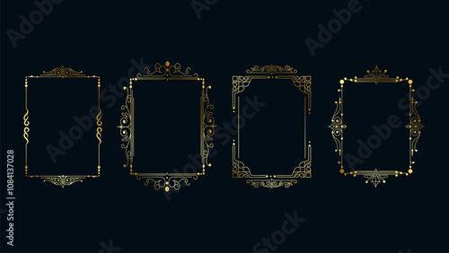 Photography Golden photo frames
