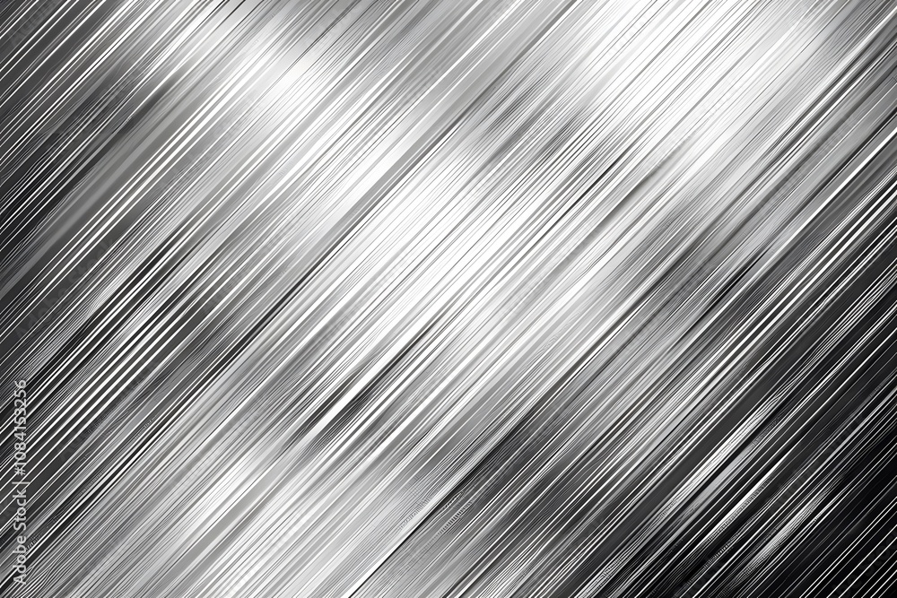 Obraz premium Abstract silver diagonal lines creating a dynamic, textured background.