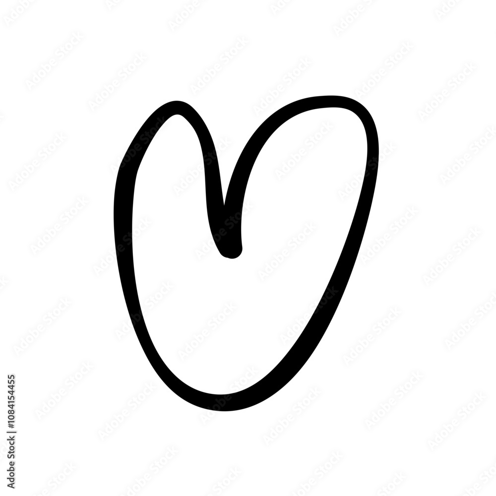 Obraz premium Hand Drawn Heart Doodles 